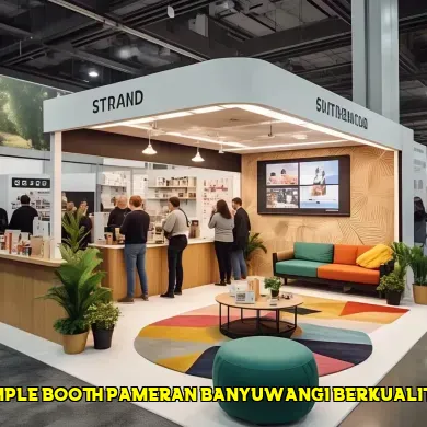 simple booth pameran banyuwangi berkualitas
